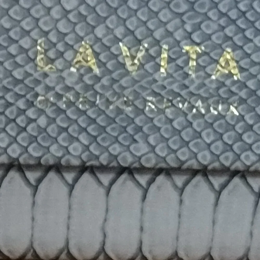 La Vita By Prive Revaux Faux Snakeskin Designer Hard Eyeglasses Case Brand New